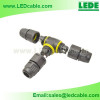 IP68 Waterproof T Type Cable Connector, Solderless